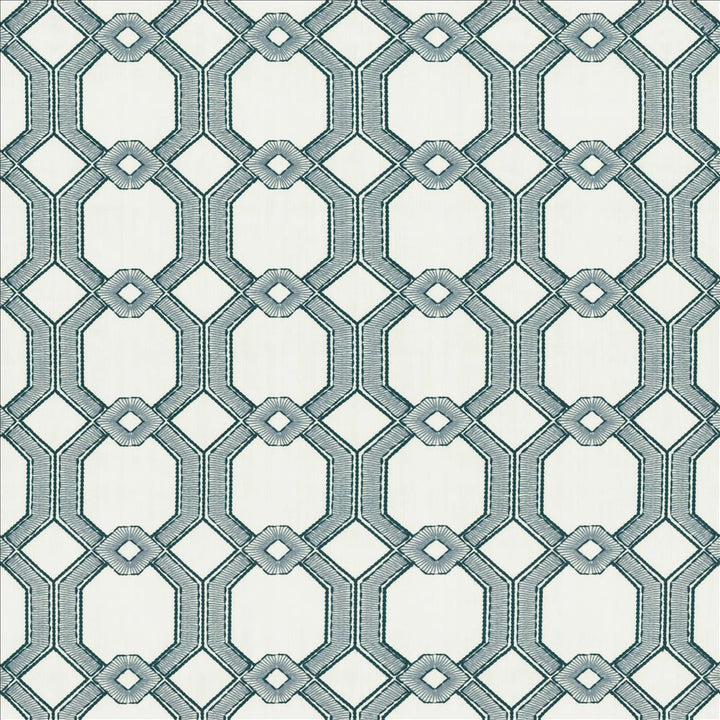High Line Delft by Kasmir Fabric 1454 100% Polyester
 INDIA Not Tested </p><p>Repeat: Horizontal: 6 6/8 inches and Vertical: 6 4/8 inches 53 - Fabric Carolina -