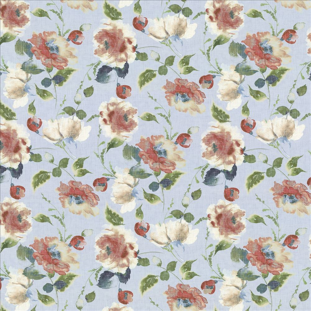Highgrove Floral Aqua by Kasmir Fabric 1467 100% Cotton
 SOUTH KOREA 20,000 Wyzenbeek Double Rubs </p><p>Repeat: Horizontal: 27 4/8 inches and Vertical: 26 4/8 inches 54 - Fabric Carolina -