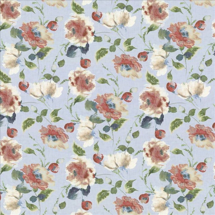 Highgrove Floral Aqua by Kasmir Fabric 1467 100% Cotton
 SOUTH KOREA 20,000 Wyzenbeek Double Rubs </p><p>Repeat: Horizontal: 27 4/8 inches and Vertical: 26 4/8 inches 54 - Fabric Carolina -