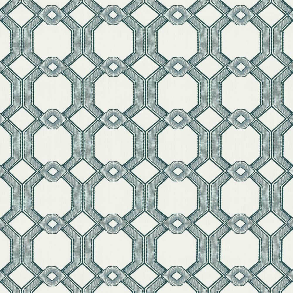 High Line Delft by Kasmir Fabric 1454 100% Polyester
 INDIA </p><p>Repeat: Horizontal: 6 6/8 inches and Vertical: 6 4/8 inches 53 - Fabric Carolina -