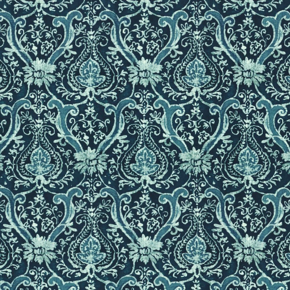 High Street Baltic by Kasmir Fabric 1458 55% Linen
45% Rayon
 CHINA </p><p>Repeat: Horizontal: 13 4/8 inches and Vertical: 24 inches 54 - Fabric Carolina -