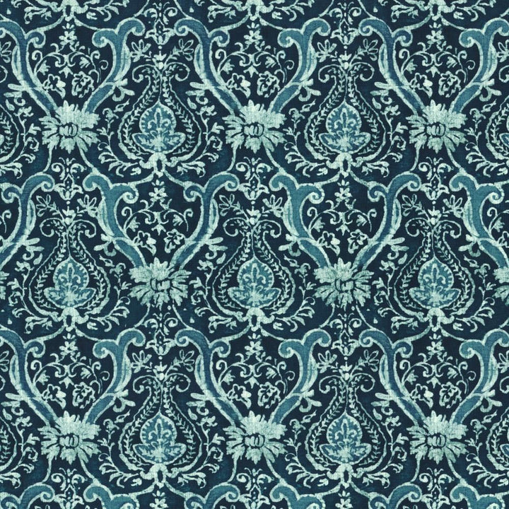 High Street Baltic by Kasmir Fabric 1458 55% Linen
45% Rayon
 CHINA </p><p>Repeat: Horizontal: 13 4/8 inches and Vertical: 24 inches 54 - Fabric Carolina -