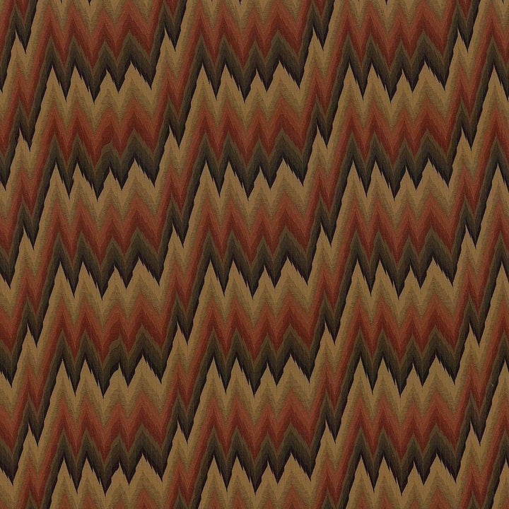 Himalaya Flame Fire by Kasmir Fabric 1417 73% Polyester 27% Polypropylene CHINA 25,000 Wyzenbeek Double Rubs H: 14 4/8 inches, V:10 inches 54 - 59 - Fabric Carolina - Kasmir