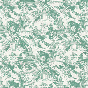 Himari Toile Seafoam by Kasmir Fabric