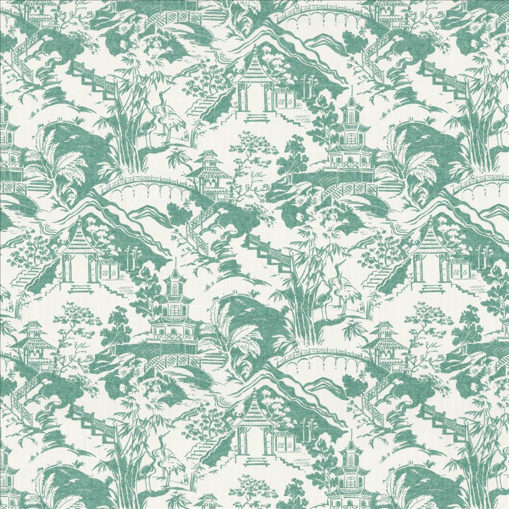 Himari Toile Seafoam by Kasmir Fabric 1464 100% Cotton
 SPAIN 30,000 Wyzenbeek Double Rubs </p><p>Repeat: Horizontal: 27 inches and Vertical: 27 inches 54 - Fabric Carolina -