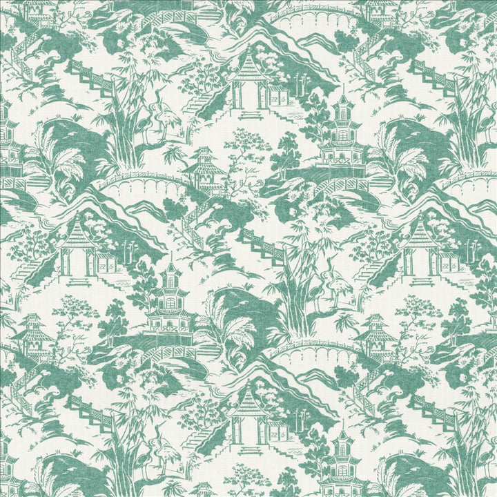 Himari Toile Seafoam by Kasmir Fabric 1464 100% Cotton
 SPAIN 30,000 Wyzenbeek Double Rubs </p><p>Repeat: Horizontal: 27 inches and Vertical: 27 inches 54 - Fabric Carolina -