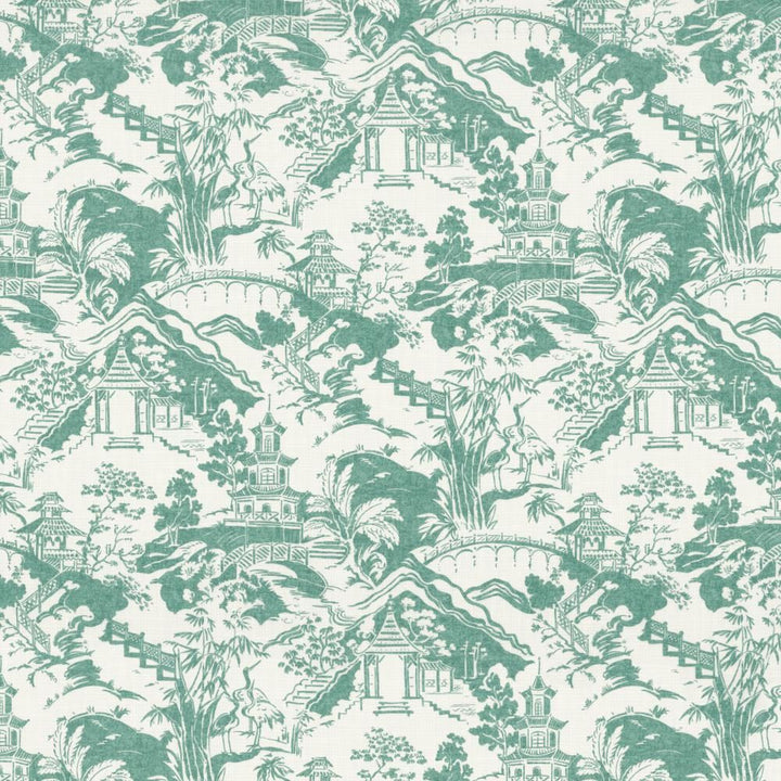 Himari Toile Seafoam by Kasmir Fabric 1464 100% Cotton
 SPAIN </p><p>Repeat: Horizontal: 27 inches and Vertical: 27 inches 54 - Fabric Carolina -