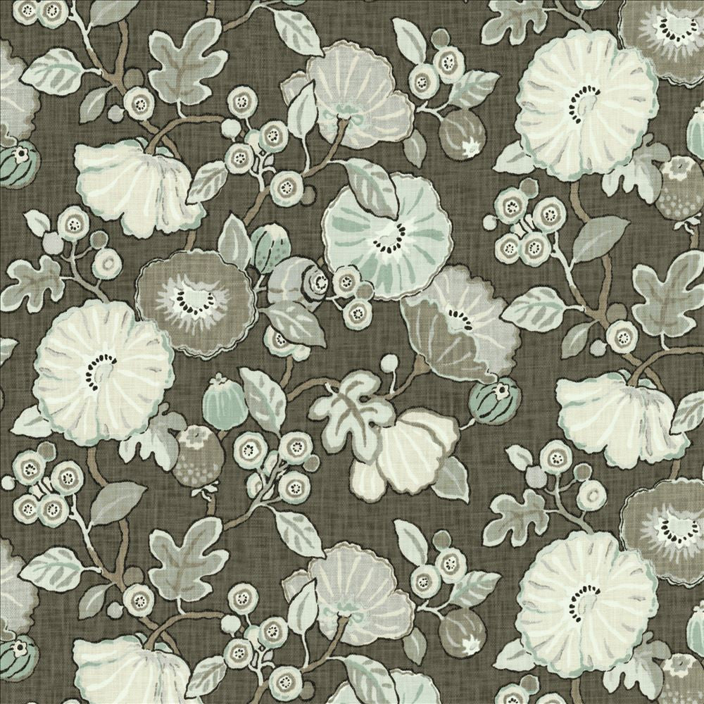 Hippie Charcoal by Kasmir Fabric 5153 100% Cotton USA 15,000 Wyzenbeek Double Rubs Horizontal: 54 inches and Vertical: 27 inches 54 - Fabric Carolina -