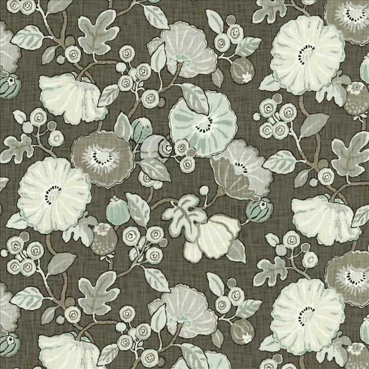 Hippie Charcoal by Kasmir Fabric 5153 100% Cotton USA 15,000 Wyzenbeek Double Rubs Horizontal: 54 inches and Vertical: 27 inches 54 - Fabric Carolina -