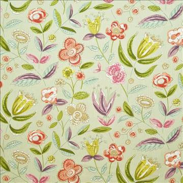 Hipster Floral Fennel by Kasmir Fabric 1401 100% Cotton USA 15,000 Wyzenbeek Double Rubs H: 54 inches, V: 27 inches 54 - Fabric Carolina - Kasmir