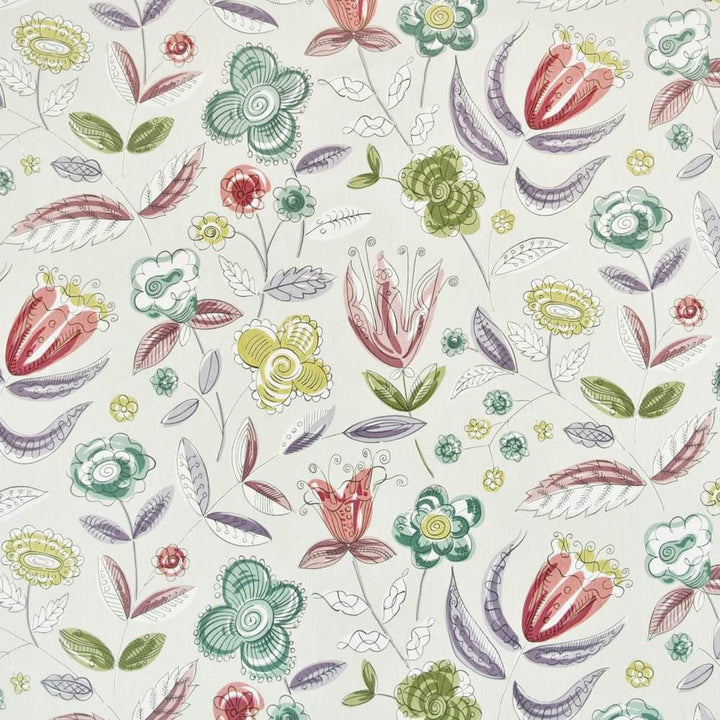 Hipster Floral Platinum by Kasmir Fabric 1401 100% Cotton USA 15,000 Wyzenbeek Double Rubs Horizontal: 54 inches and Vertical: 27 inches 54 - Fabric Carolina -