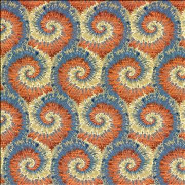 Hipster Vortex Blue Salsa by Kasmir Fabric 5121 95% Polyester 5% Linen CHINA 12,000 Wyzenbeek Double Rubs H: 9 3/8 inches, V: 17 4/8 inches 55 - Fabric Carolina - Kasmir