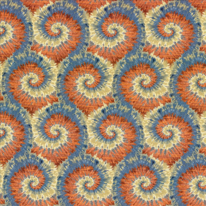 Hipster Vortex Blue Salsa by Kasmir Fabric 5121 95% Polyester
5% Linen
 CHINA </p><p>Repeat: Horizontal: 9 3/8 inches and Vertical: 17 4/8 inches 55 - Fabric Carolina -