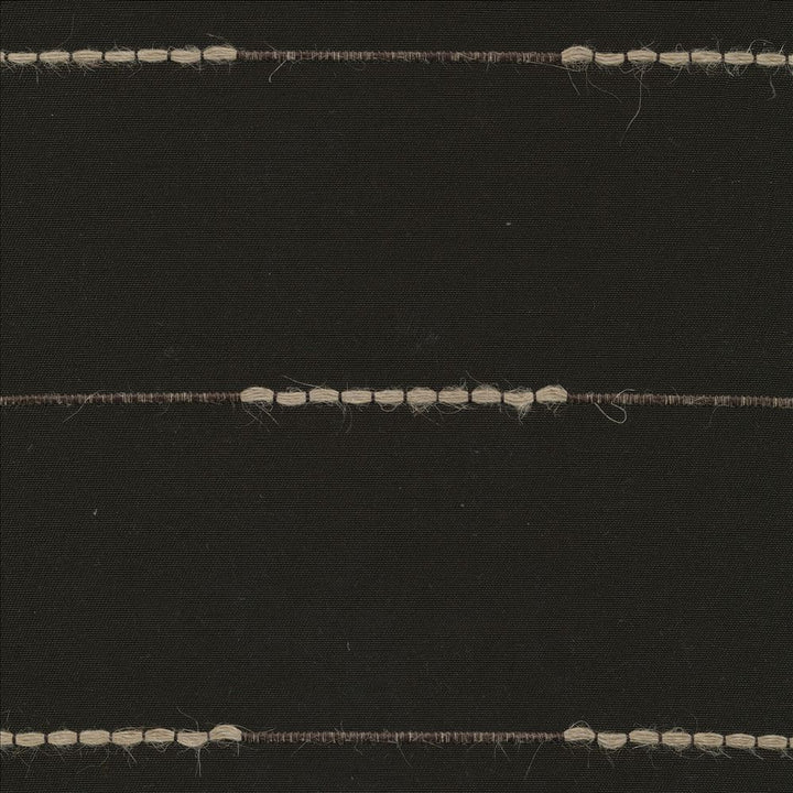 Hit N Miss Black Walnut  by Kasmir Fabric See sample 63% Polyester
30% Rayon
7% Jute
 BELGIUM Not Tested </p><p>Repeat: Horizontal: 7 3/8 inches and Vertical: 7 inches 53  - Fabric Carolina -