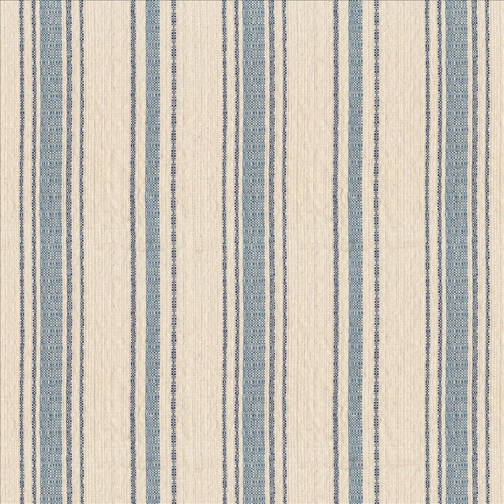 Homespun Stripe Blueberry  by Kasmir Fabric See sample 100% Cotton
 USA 9,000 Wyzenbeek Double Rubs </p><p>Repeat: Horizontal: 7 4/8 inches and Vertical: N/A 54  - Fabric Carolina -