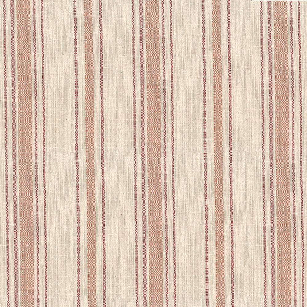 Homespun Stripe Strawberry by Kasmir Fabric 8004 100% Cotton USA 9,000 Wyzenbeek Double Rubs H: 7 4/8 inches, V:N/A 54 - Fabric Carolina - Kasmir