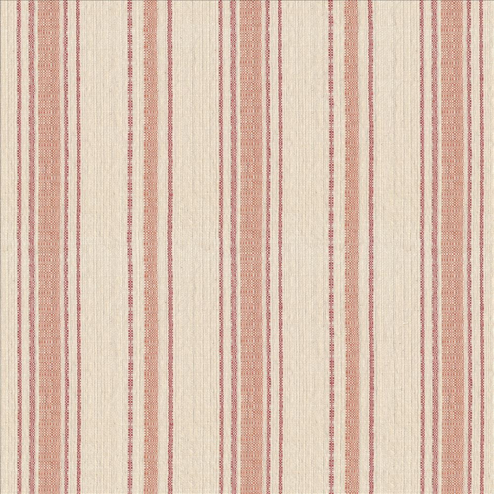 Homespun Stripe Strawberry by Kasmir Fabric 8004 100% Cotton
 USA </p><p>Repeat: Horizontal: 7 4/8 inches and Vertical: N/A 54 - Fabric Carolina -
