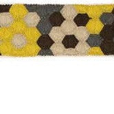 HONEYCOMB.SAFFRON Honeycomb Saffron by Groundworks Fabric Kelly Wearstler Cotton 50%, Rayon 50% India see sample Horizontal: see sample and Vertical: see sample 2 inches - Fabric Carolina -