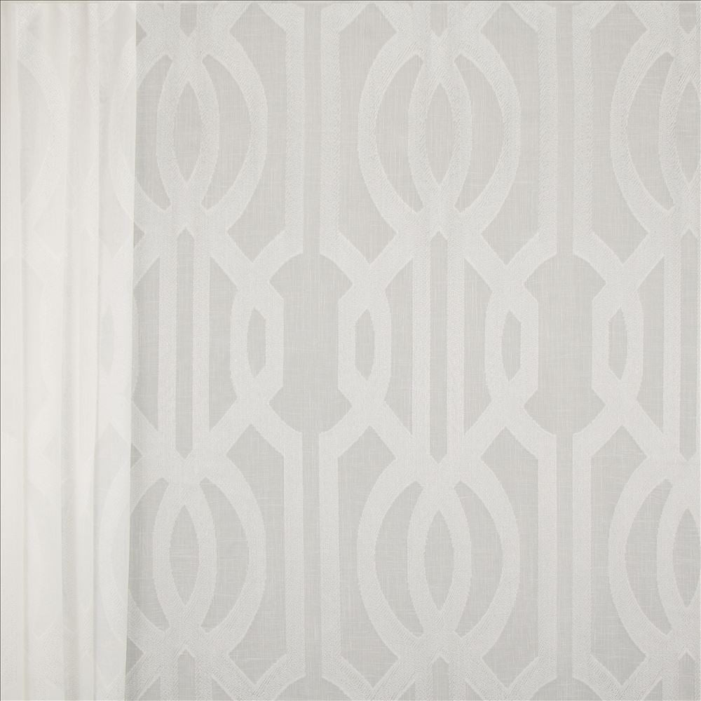 Hope Snow  by Kasmir Fabric See sample 100% Polyester
 TURKEY Not Tested </p><p>Repeat: Horizontal: 9 5/8 inches and Vertical: 15 2/8 inches 118  - Fabric Carolina -