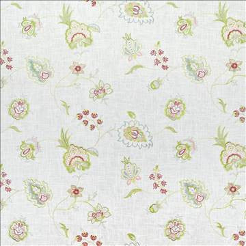 Hopewell Garden Spring by Kasmir Fabric 1402 55% Linen 45% Rayon CHINA 27,000 Wyzenbeek Double Rubs H: 26 6/8 inches, V: 21 inches 54 - Fabric Carolina - Kasmir