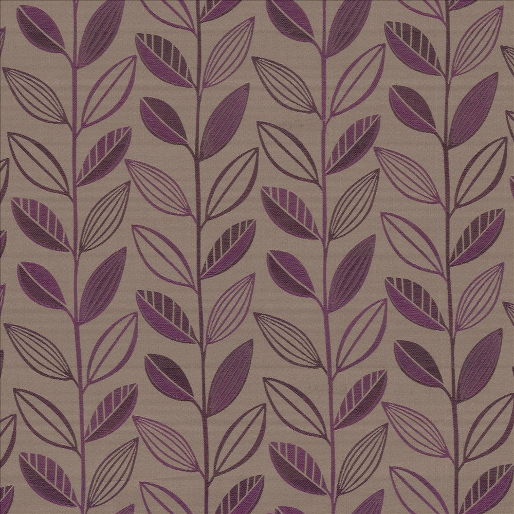 Horticall Plum  by Kasmir Fabric See sample 100% Polyester
 CHINA Not Tested </p><p>Repeat: Horizontal: 14 5/8 inches and Vertical: 16 5/8 inches 62  - Fabric Carolina -