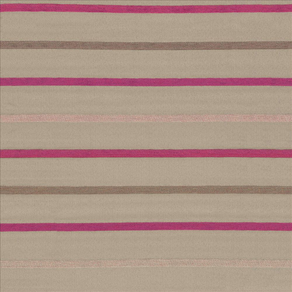 Horticall Stripe Plum  by Kasmir Fabric See sample 100% Polyester
 CHINA Not Tested </p><p>Repeat: Horizontal: N/A and Vertical: 8 4/8 inches 62  - Fabric Carolina -