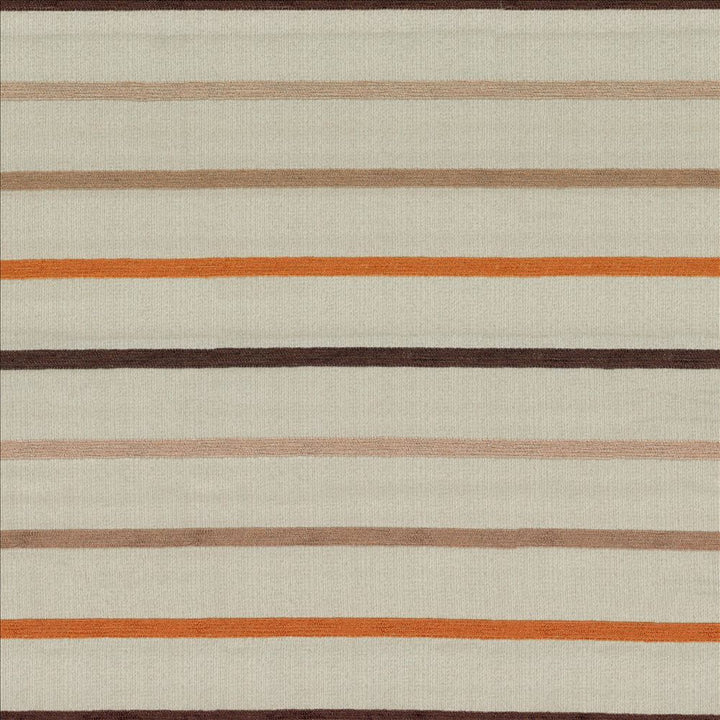 Horticall Stripe Terracotta  by Kasmir Fabric See sample 100% Polyester
 CHINA Not Tested </p><p>Repeat: Horizontal: N/A and Vertical: 8 4/8 inches 62  - Fabric Carolina -