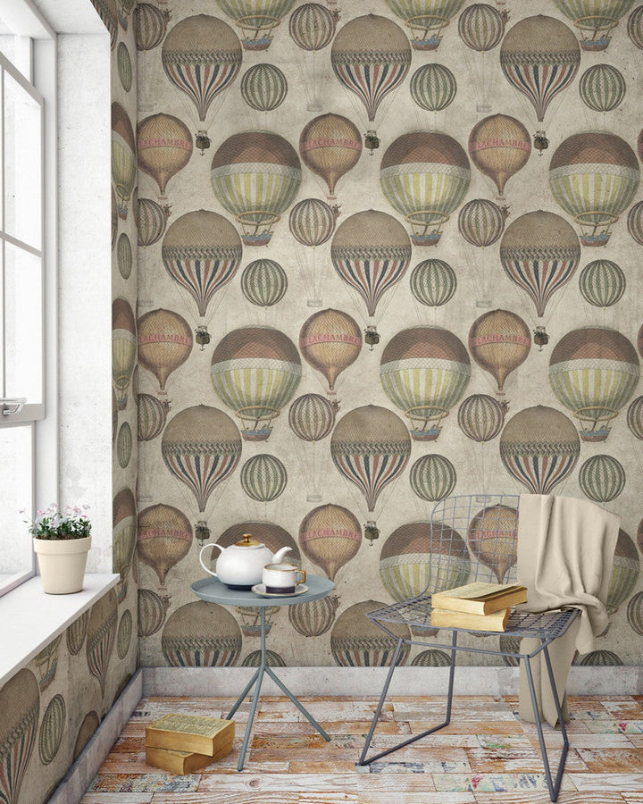Hot Air Wallpaper by Mind the Gap Designer Wallpaper WALLPAPER DESIGNER COLLECTION Non-woven Made in Europe Paste the wall 3 rolls x 20.5 x 3.25 yards - Swanky Fabrics -