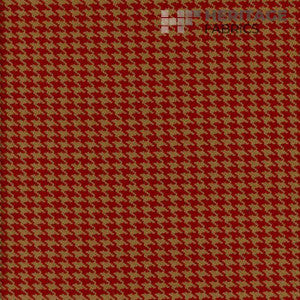 Houndstooth Terracotta by Roth & Tompkins Fabric