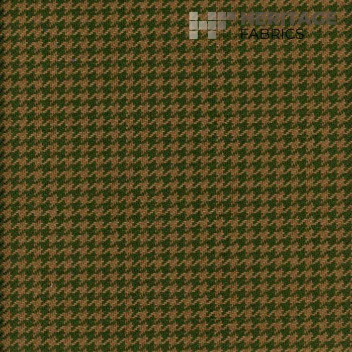 Houndstooth Olive by Heritage Fabric - 100% Cotton India 20,000 Horizontal: 0.375" and Vertical: 0.375" 54" - Fabric Carolina -
