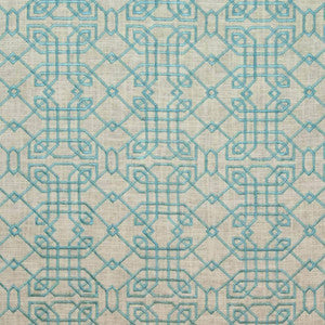 Hunan Linen Turquoise by Kasmir Fabric