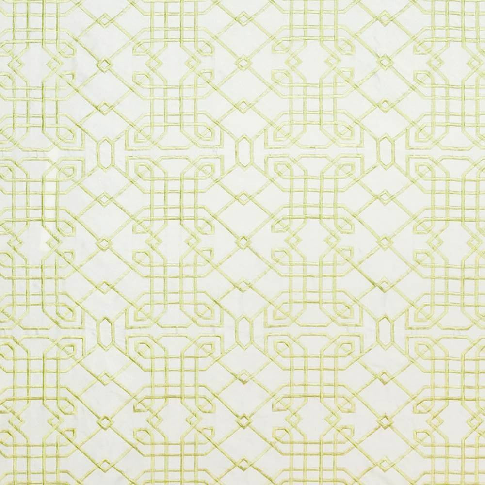 Hunan Silk Endive by Kasmir Fabric 1406 42% Rayon 31% Nylon 27% Polyester CHINA 12,000 Wyzenbeek Double Rubs H: 8 4/8 inches, V:11 4/8 inches 54 - Fabric Carolina - Kasmir