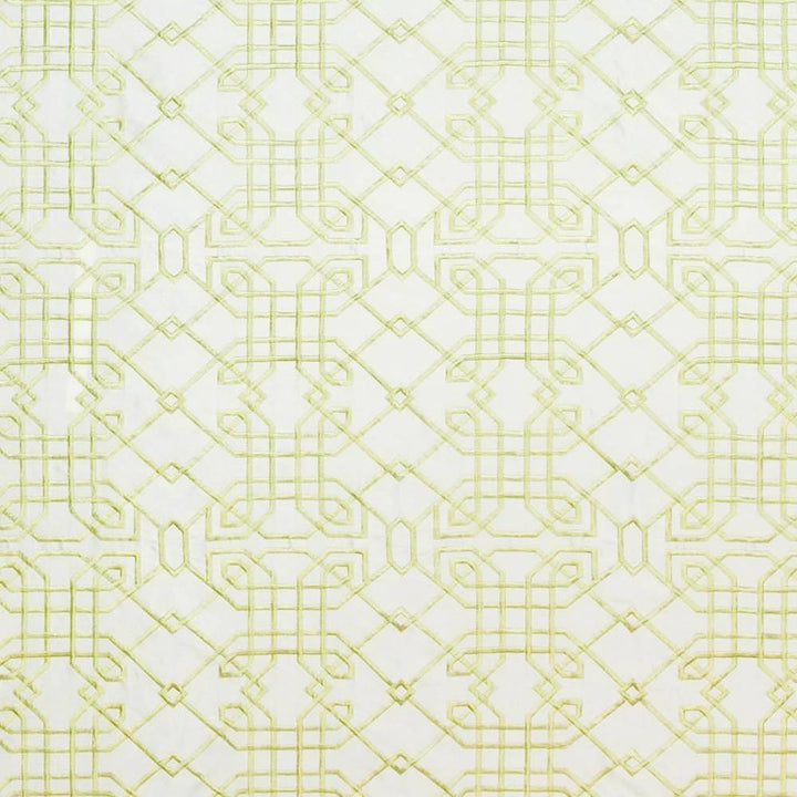 Hunan Silk Endive by Kasmir Fabric 1406 42% Rayon 31% Nylon 27% Polyester CHINA 12,000 Wyzenbeek Double Rubs H: 8 4/8 inches, V:11 4/8 inches 54 - Fabric Carolina - Kasmir