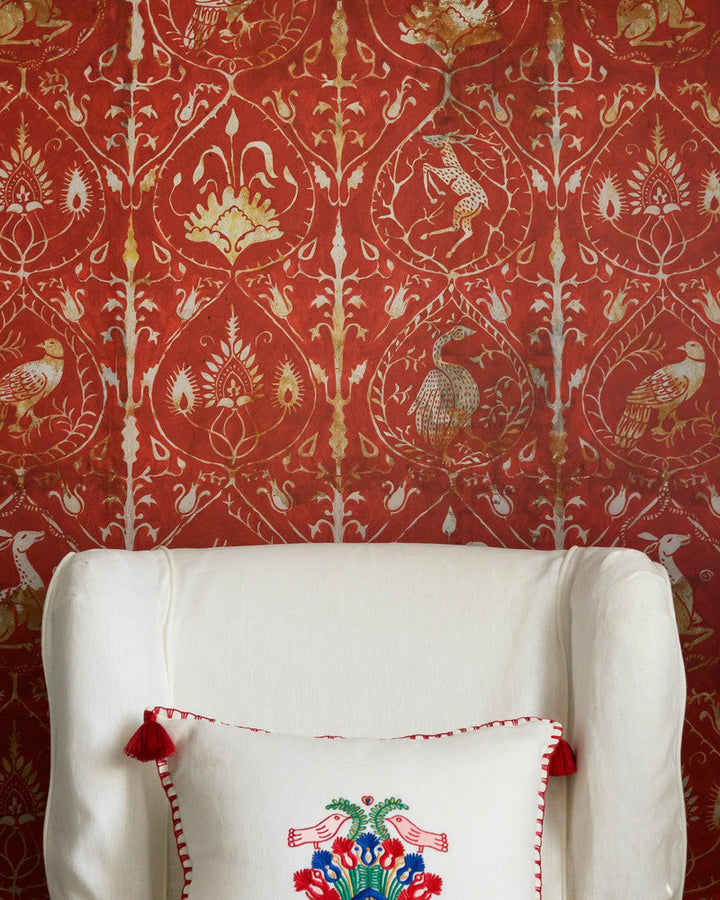 Hunter'S Tapestry Wallpaper by Mind the Gap Designer Wallpaper TRANSYLVANIAN ROOTS Textured Matte Made in Europe Paste the wall 3 rolls x 20.5 x 3.25 yards - Swanky Fabrics -