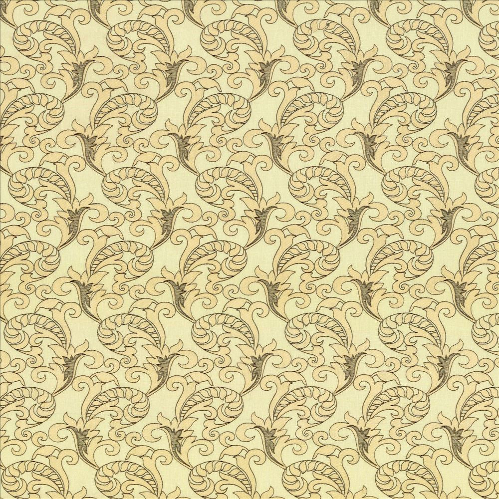 Huntshire Cream by Kasmir Fabric 1443 80% Polyester 20% Viscose Embroidery 100% Polyester INDIA Not Tested Horizontal: 5 4/8 inches and Vertical: 9 4/8 inches 55 - Fabric Carolina -