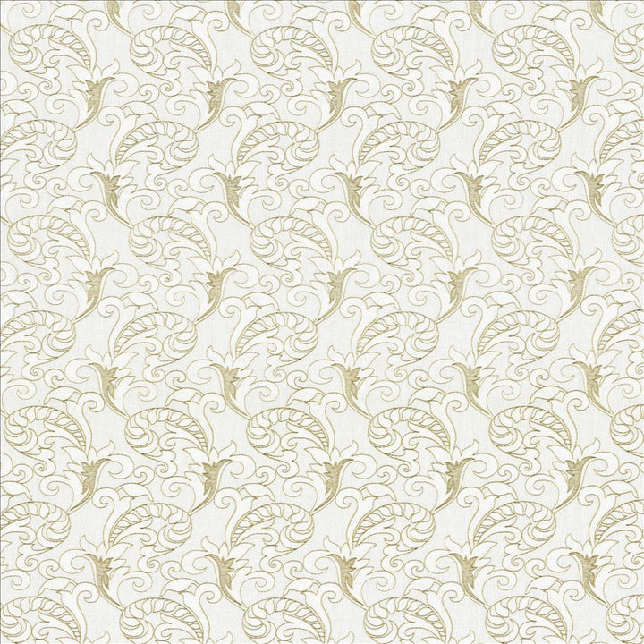 Huntshire Off White by Kasmir Fabric 1443 80% Polyester 20% Viscose Embroidery 100% Polyester INDIA Not Tested Horizontal: 5 4/8 inches and Vertical: 9 4/8 inches 55 - Fabric Carolina -