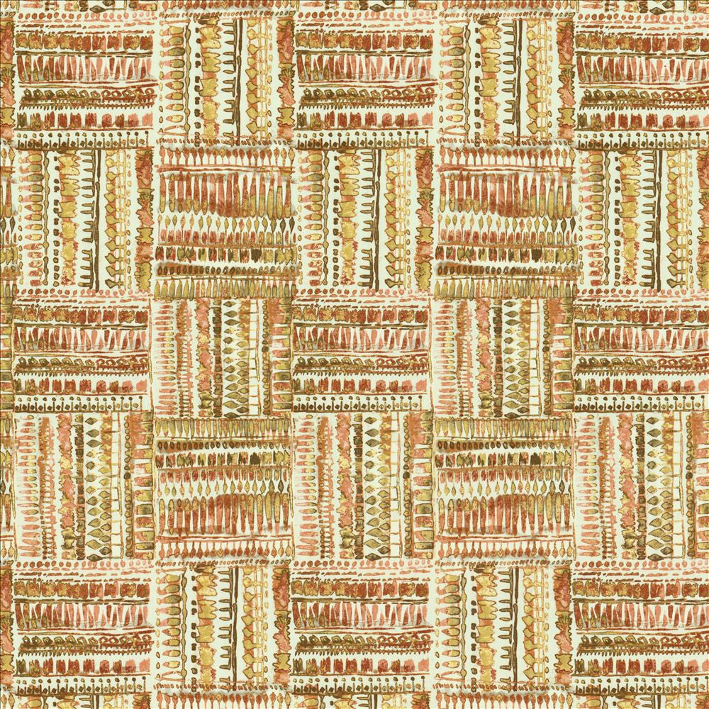 Huron Peachspice by Kasmir Fabric 5155 100% Cotton
 TURKMENISTAN 6,000 Wyzenbeek Double Rubs Horizontal: 13 4/8 inches and Vertical: 27 inches 54 - Fabric Carolina -