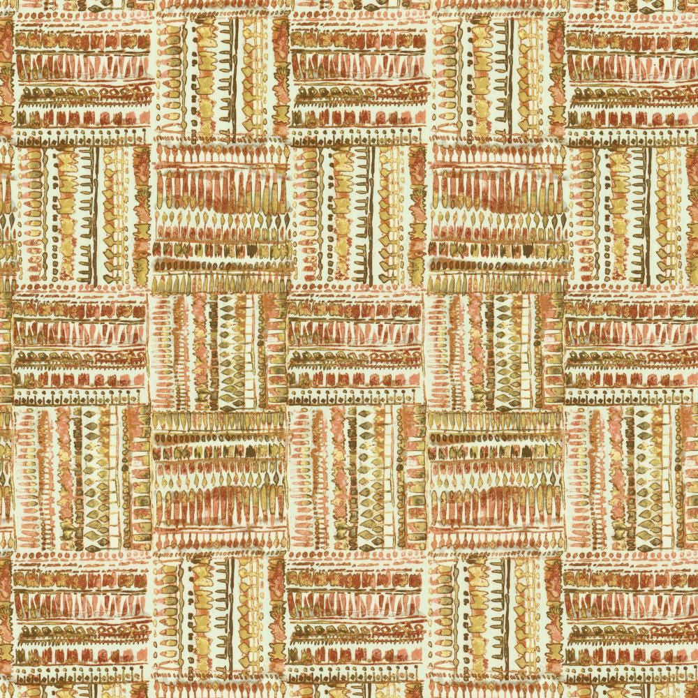 Huron Peachspice by Kasmir Fabric 5155 100% Cotton
 TURKMENISTAN </p><p>Repeat: Horizontal: 13 4/8 inches and Vertical: 27 inches 54 - Fabric Carolina -