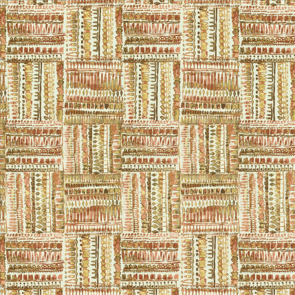 Huron Peachspice by Kasmir Fabric 5155 100% Cotton TURKMENISTAN 6,000 Wyzenbeek Double Rubs Horizontal: 13 4/8 inches and Vertical: 27 inches 54 - Fabric Carolina -