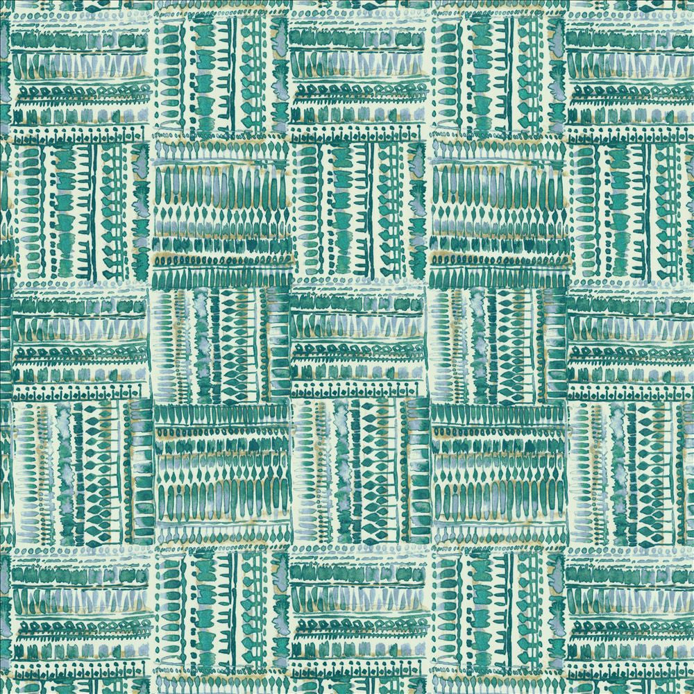 Huron Peacock by Kasmir Fabric 5154 100% Cotton
 TURKMENISTAN </p><p>Repeat: Horizontal: 13 4/8 inches and Vertical: 27 inches 54 - Fabric Carolina -