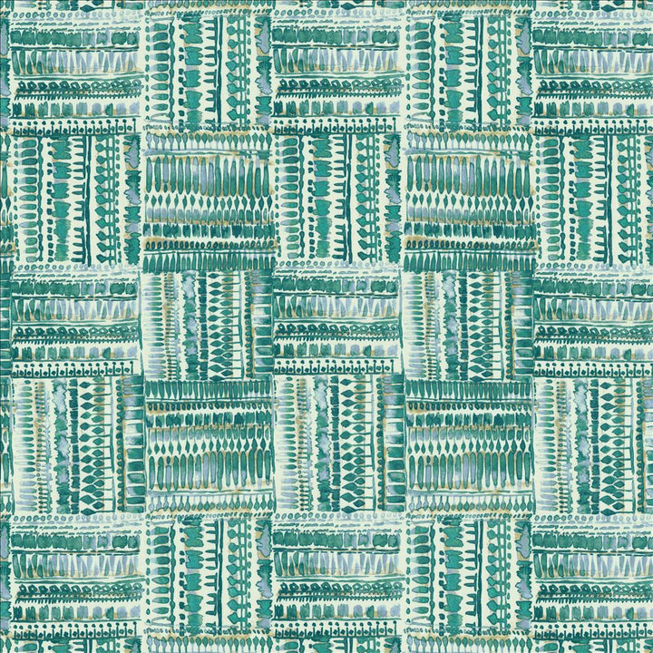 Huron Peacock by Kasmir Fabric 5154 100% Cotton
 TURKMENISTAN </p><p>Repeat: Horizontal: 13 4/8 inches and Vertical: 27 inches 54 - Fabric Carolina -