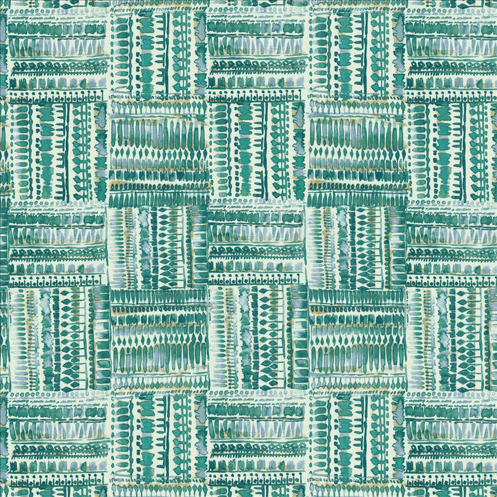 Huron Peacock  by Kasmir Fabric See sample 100% Cotton
 TURKMENISTAN 6,000 Wyzenbeek Double Rubs </p><p>Repeat: Horizontal: 13 4/8 inches and Vertical: 27 inches 54  - Fabric Carolina -