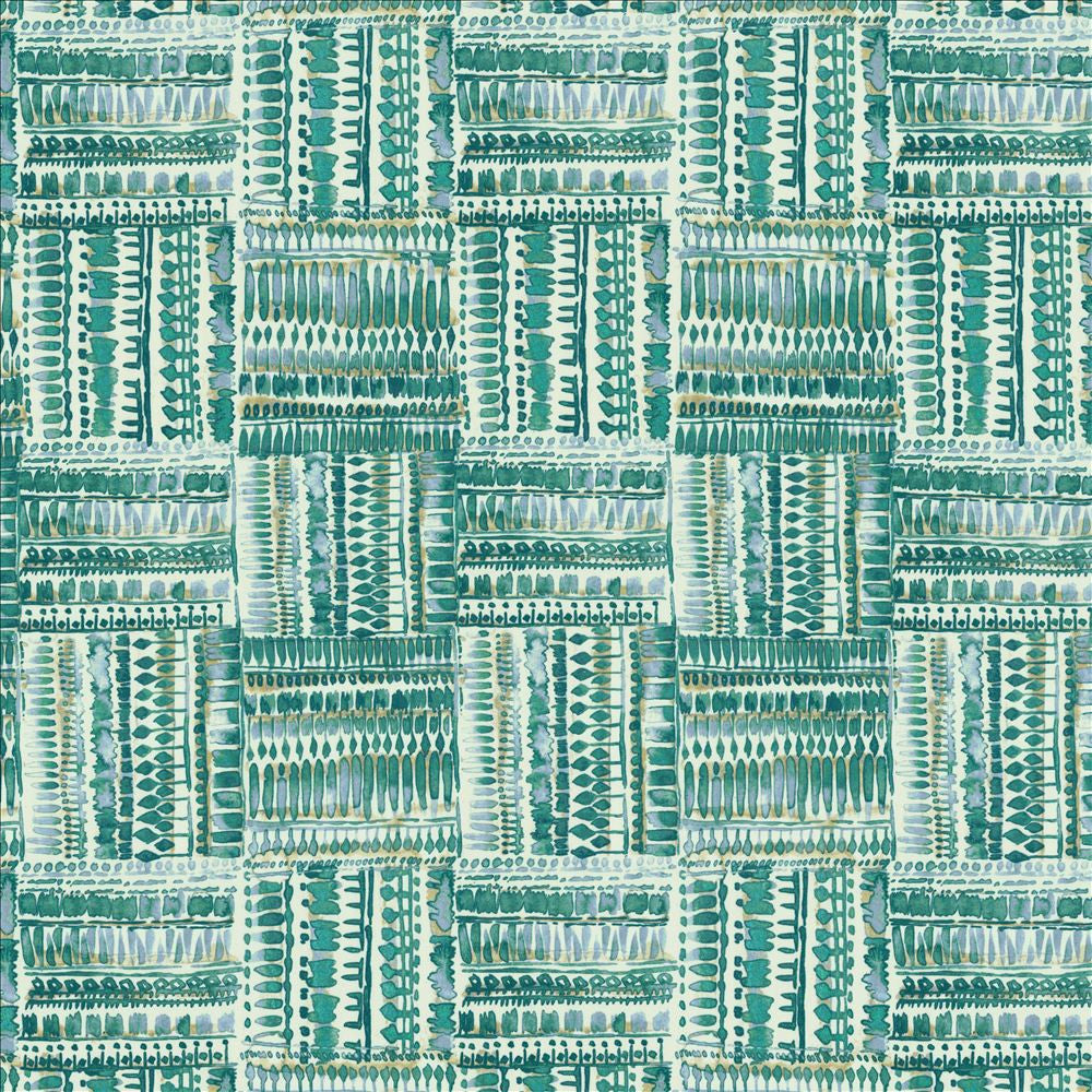 Huron Peacock by Kasmir Fabric 5154 100% Cotton
 TURKMENISTAN 6,000 Wyzenbeek Double Rubs Horizontal: 13 4/8 inches and Vertical: 27 inches 54 - Fabric Carolina -