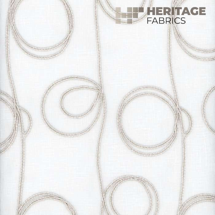 Ibiza Mink by Heritage Fabric - 42% Polyester 49% Viscose 9% Cotton India Horizontal: 6.5" and Vertical: 8.25" 54" - Fabric Carolina -