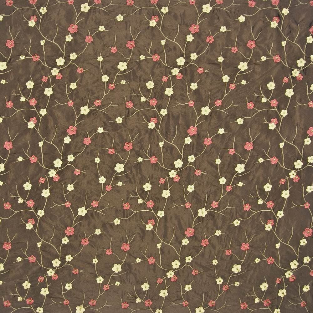 Ikebana Simply Coco by Kasmir Fabric 1369 39% Nylon
33% Polyester
28% Rayon
 CHINA </p><p>Repeat: Horizontal: 13 4/8 inches and Vertical: 11 4/8 inches 53 - 58 - Fabric Carolina -