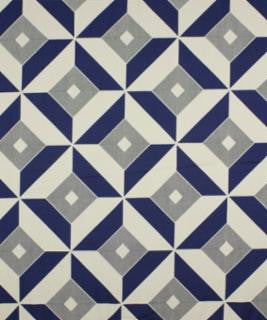 Miter Sapphire M9389 by Barrow Fabric 13CL05 61% RAYON (S)
39% POLYESTER (F) CHINA 12,000 DOUBLE RUBS </p><p>Repeat: Horizontal: 13 1/2 " and Vertical: 6.75 " 54" Minimum - Fabric Carolina -
