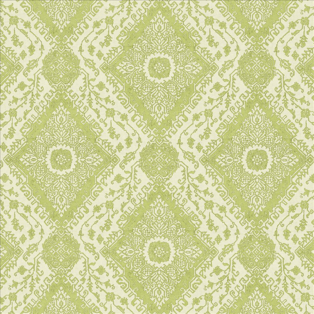 Imani Moss by Kasmir Fabric 5154 100% Cotton
 SPAIN 30,000 Wyzenbeek Double Rubs </p><p>Repeat: Horizontal: 27 inches and Vertical: 27 inches 54 - Fabric Carolina -