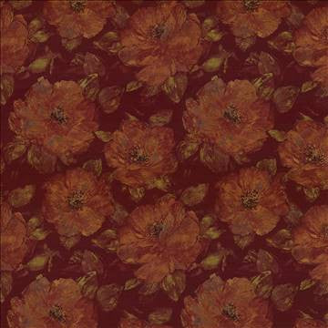 Impression Firethorn by Kasmir Fabric 8004 82% Viscose 18% Polyester ITALY 12,000 Martindale Cycles H: 27 5/8 inches, V: 33 1/8 inches 54 - 55 - Fabric Carolina - Kasmir
