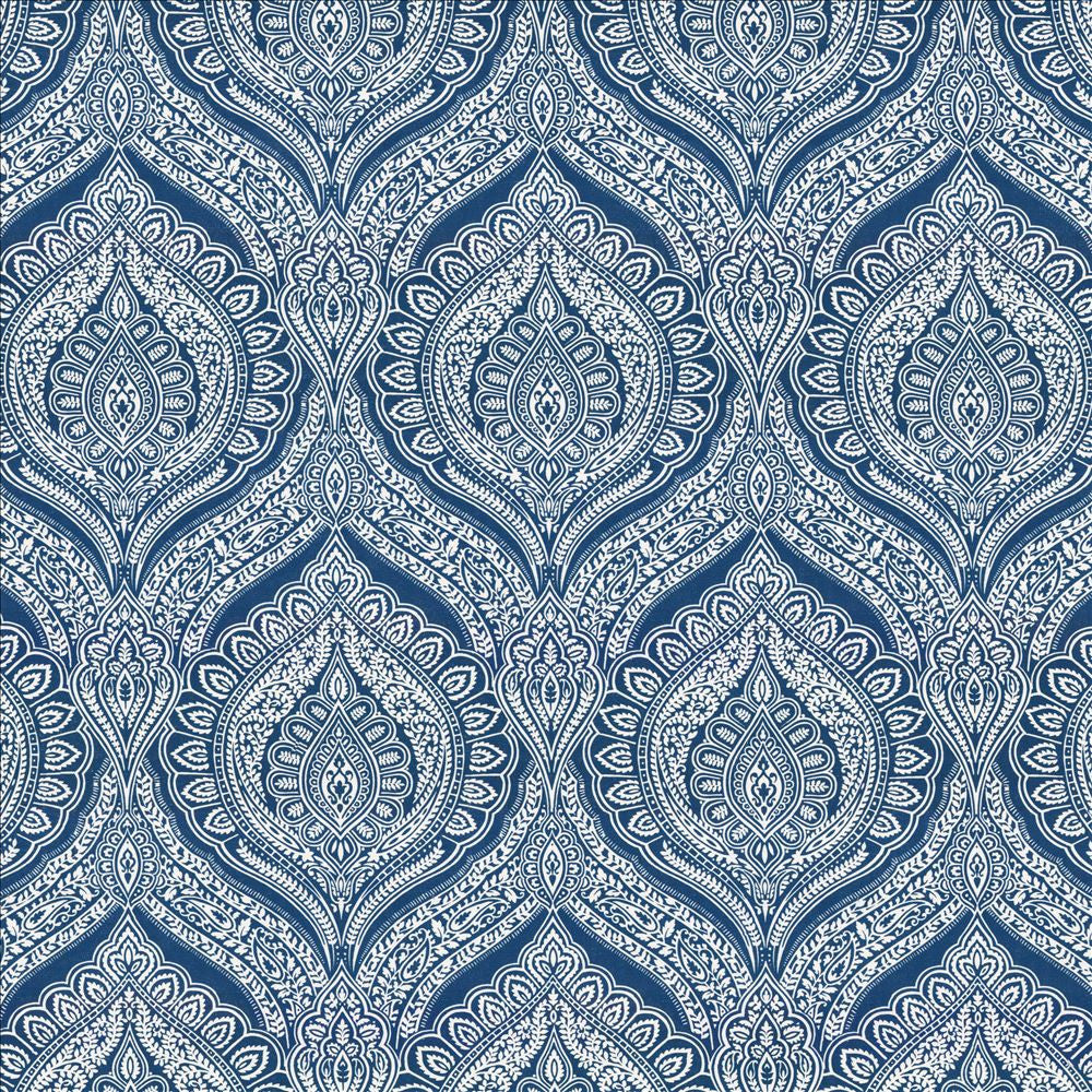 Impromptu Cobalt  by Kasmir Fabric See sample 100% Cotton
 SPAIN 100,000 Wyzenbeek Double Rubs </p><p>Repeat: Horizontal: 13 4/8 inches and Vertical: 27 inches 54  - Fabric Carolina -