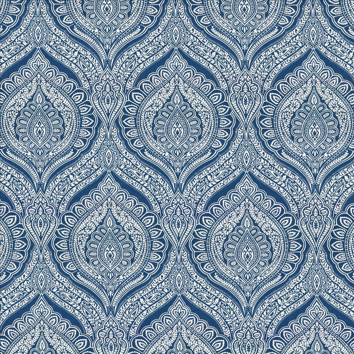 Impromptu Cobalt  by Kasmir Fabric See sample 100% Cotton
 SPAIN 100,000 Wyzenbeek Double Rubs </p><p>Repeat: Horizontal: 13 4/8 inches and Vertical: 27 inches 54  - Fabric Carolina -